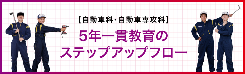 5年一貫教育のステップアップフロー